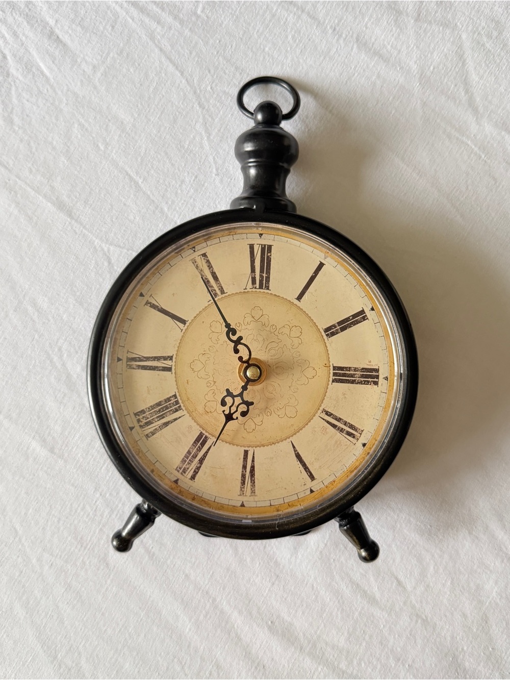 The Bombay Company- VINTAGE Pocket Watch Inspired Standing Iron Timepiece Clock